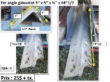 Cadres  fait de :2 Fer angle 3/8’’ x6’’ x 6’’ x 40’’et 2 4x4x1/4 - Photo 2
