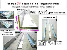 Cadres  fait de :2 Fer angle 3/8’’ x6’’ x 6’’ x 40’’et 2 4x4x1/4 - Photo 7