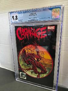 CARNAGE #1 COMIC PHANTOM VARIANT COVER CGC 9.8