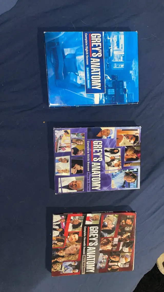 Greys Anatomy Season packs $10 (8, 7, 6)