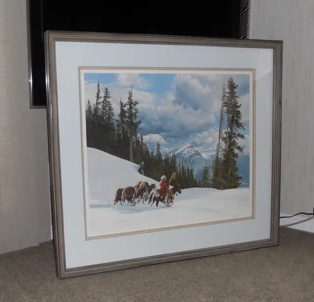 PAUL CALLE'S 'INTO THE GREAT ALONE' FRAMED SIGNED NUMBERED PRINT