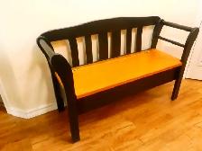 Bench with Seat Storage and Cushion - Photo 2