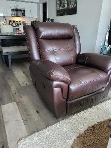 Leather Reclining Living Room Furniture Set $1200 - Photo 3