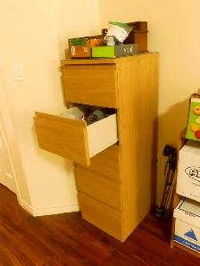 IKEA Storklinta 5 Drawer Chest Oak - Photo 2