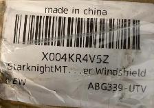 StarknightMT Flip-Up Windshield (part number ABG339-UTV - Photo 2