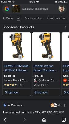 Dewalt Impact Drill W/Battery - $120 - Photo 2