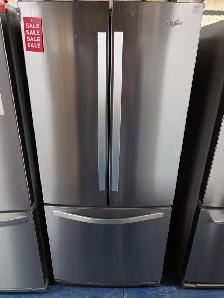 Whirlpool '30' Stainless Steel French Door Fridge on Sale‼️