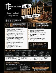 Lead hand carpenter for small company