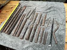 Assorted Masonry/Cement Chisels Lot !