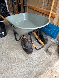 Wheelbarrow - dual wheel - heavy duty - new - Photo 3