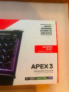 Clavier SteelSeries Apex 3 RGB Gaming Keyboard – 10-Zone RGB Ill - Photo 5