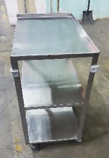 Lakeside 3 Tier Stainless Steel Utility Cart - Photo 2