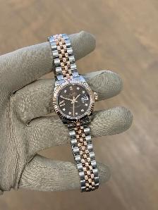 Rolex Datejust 28mm Rose Gold Two-tone Diamond IX Full Set - Photo 6