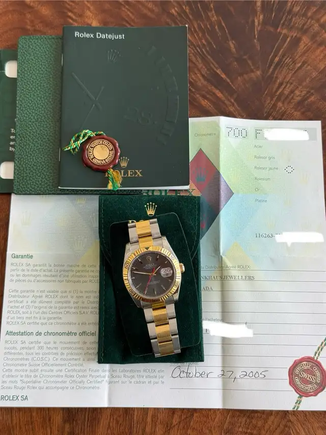 Rolex Datejust Turn-O-Graph Two-Tone 36mm Full Set