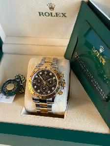 Rolex Daytona Diamond Dial Two-tone 40mm Full Set