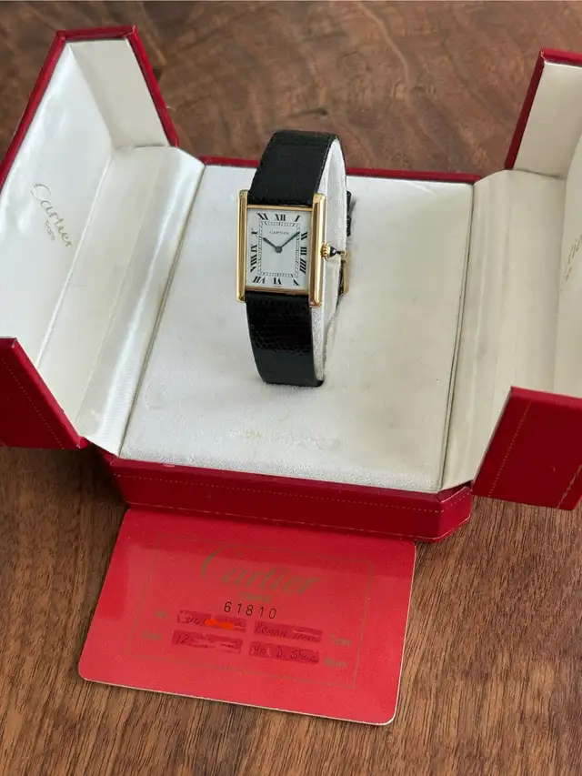 Cartier Tank Louis Cartier Ultrathin 18kt Gold Very Rare