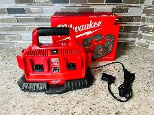 New Milwaukee M18 6 Port Sequential Battery Charger