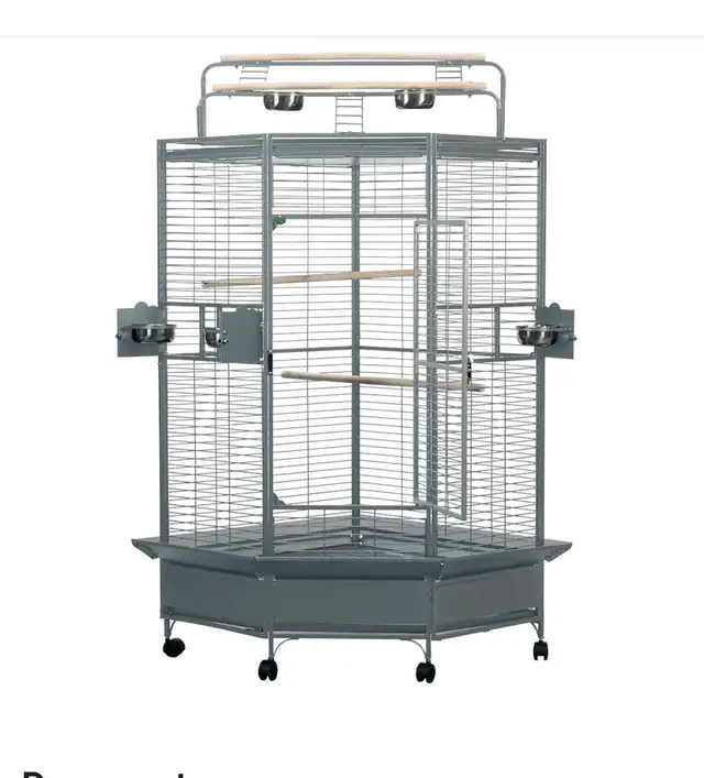 Large corner parrot cage-NEW in box