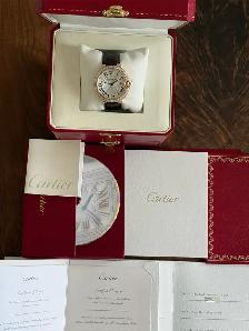 Cartier Ballon Bleu 42mm Rose Gold Factory Diamonds Just Service