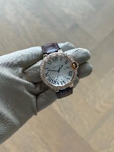 Cartier Ballon Bleu 42mm Rose Gold Factory Diamonds Just Service - Photo 2