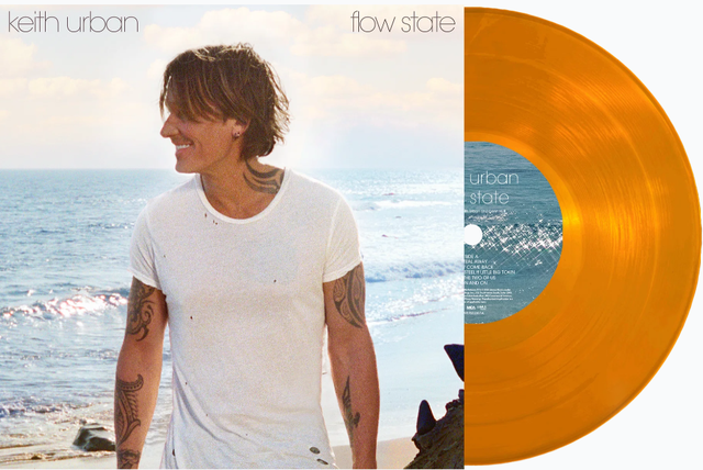 KEITH URBAN AUTOGRAPHED/SIGNED FLOW STATE ORANGE VINYL! $49.