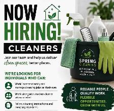 Cleaners Needed