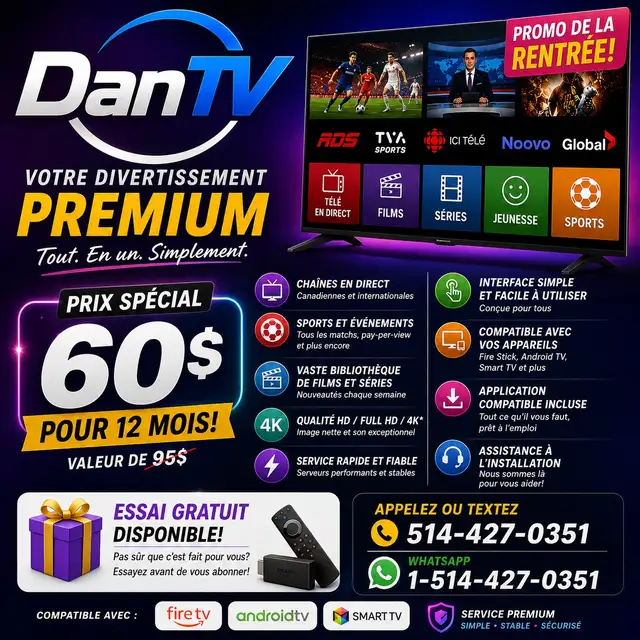 Firestick,  SmartTV, Live, Series, Films, XTREAM CODE