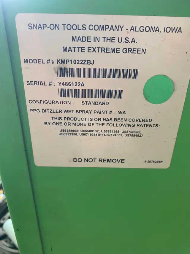snap on tool box