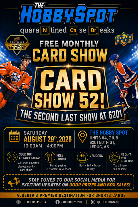 Tim Hortons Hockey cards at card show in Leduc Aug 29Th / 2026