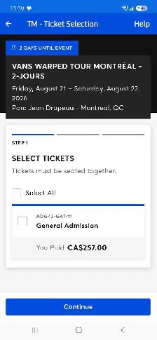 Warped Tour Montreal 2026