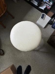Set of 4 Genuine Leather & Metal Bar Stools – High Quality - Photo 3