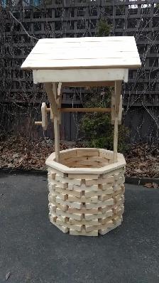 wooden wishing wells