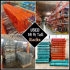 18 ft tall USED Racking warehouse storage rack pallet racking