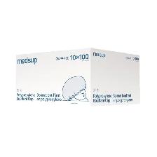 Medsup 21' White Polypropylene Bouffant Cap - 1000pcs - Photo 2