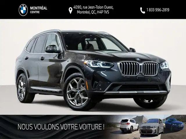 2024 BMW X3 xDrive30i | Premium | Toit ouvrant panoramique