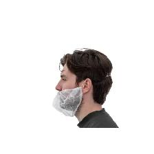 Medsup Universal Size White Polypropylene Beard Cover - 1000pcs