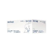 Medsup Universal Size White Polypropylene Beard Cover - 1000pcs - Photo 2