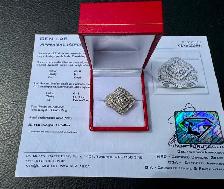 #886 - .43 Carat Diamond, Sterling Silver Ring, Size 6