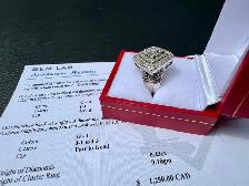 #886 - .43 Carat Diamond, Sterling Silver Ring, Size 6 - Photo 3