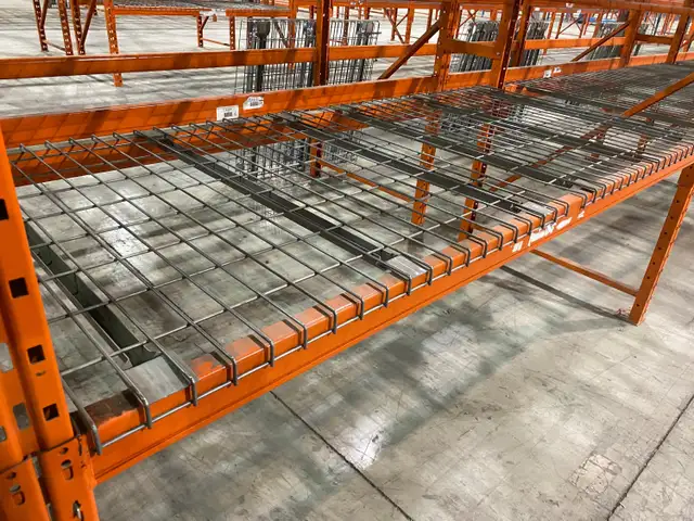 Used wire mesh deck for warehouse rack - $30 each!