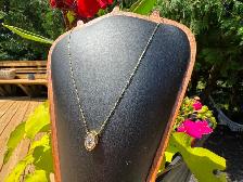 #890 - 1.15 Carat Oval Diamond Pendant / Chain Set 16-18" - Photo 9