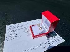 #905 - White Akoya Pearl, 14kt Yellow Gold Studs - Photo 6