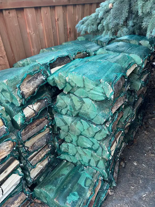 Dry Pine Firewood Bags: Delivery Available