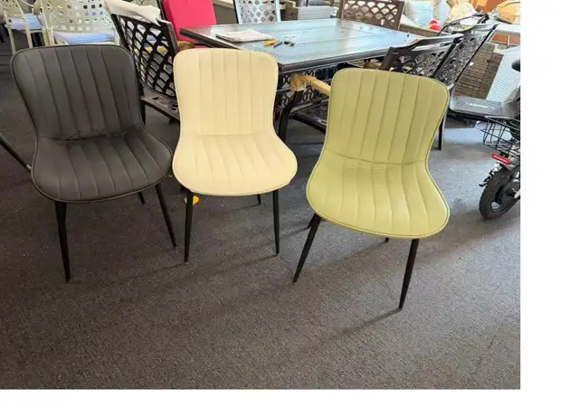 Brand New Modern Channel-Tufted Dining Chairs  $59