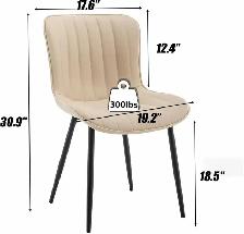 Brand New Modern Channel-Tufted Dining Chairs  $59 - Photo 3