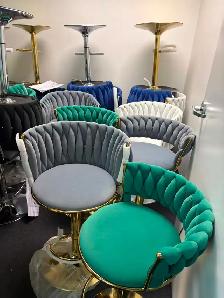 Brand New MMW Velvet Dining Chair OR Barstool $99