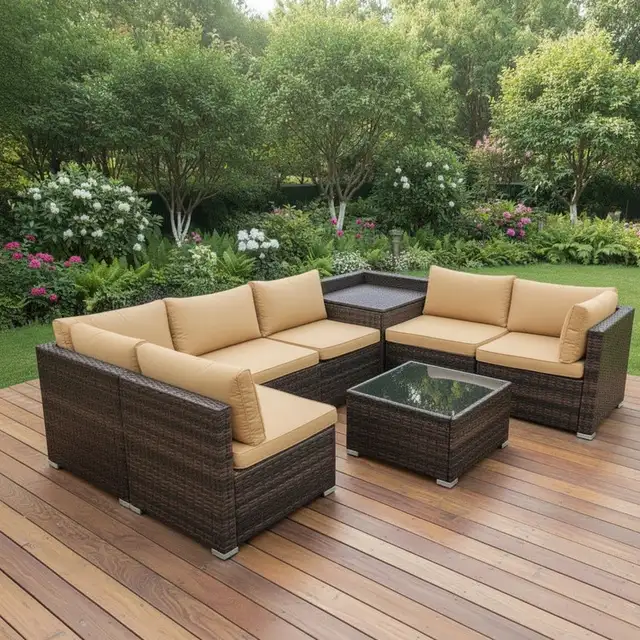 Brand New 8pcs Patio Furniture with Storage Set Special $599