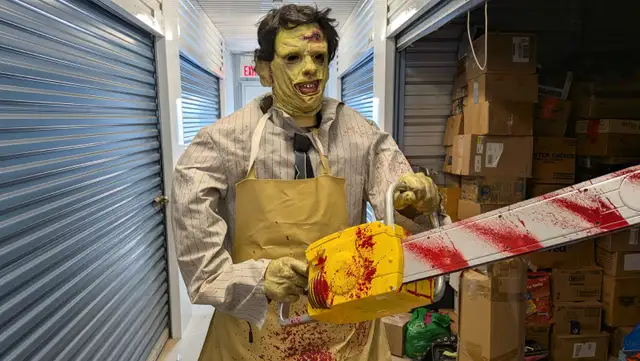 Life-Size, Texas chainsaw massacre Leatherface animatronic Hallo