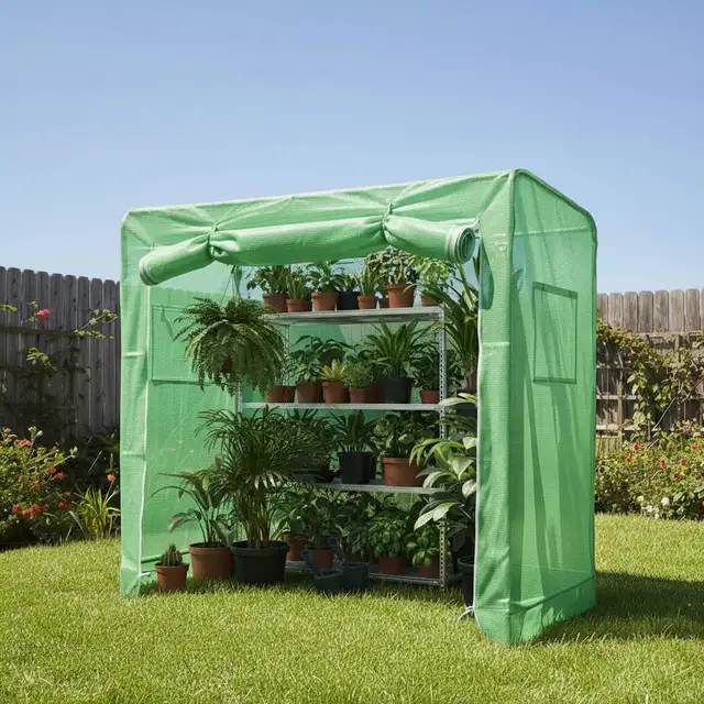 Brand New 2.5 x 6.56 ft Heavy Duty Metal Frame Greenhouse $89