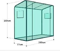 Brand New 2.5 x 6.56 ft Heavy Duty Metal Frame Greenhouse $89 - Photo 5